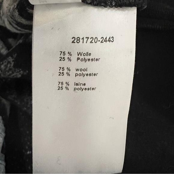 Blacky Dress Berlin Houndstooth Wool Open Front Cardigan Coatigan Sweater - Picture 10 of 10